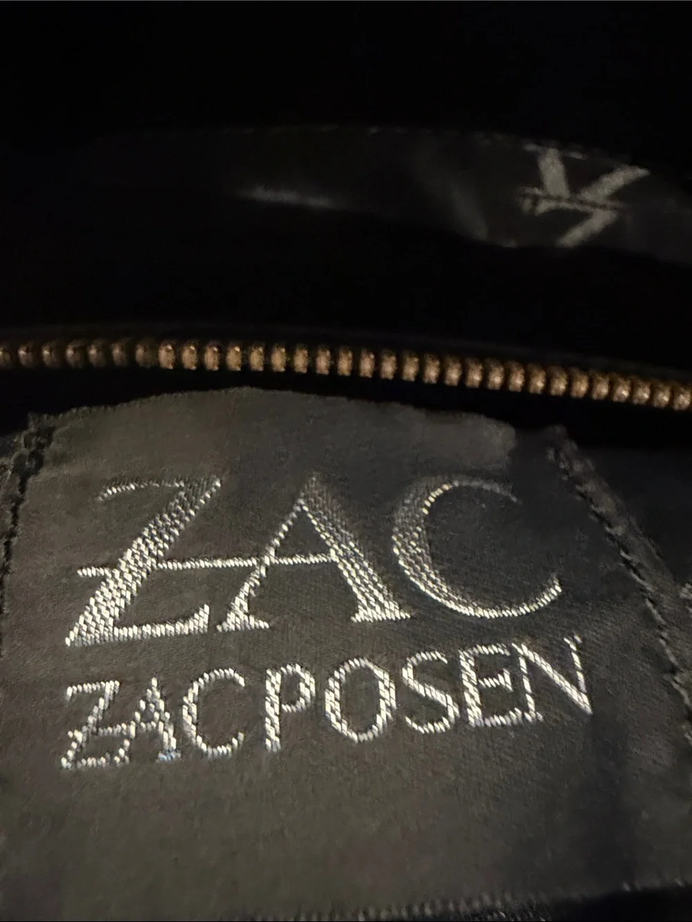 Zac Posen Black Satchel with Gold Hardware